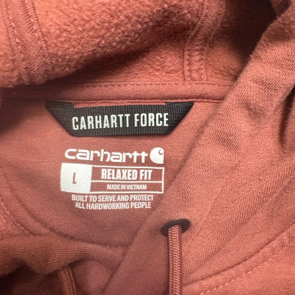 Carhartt Men's Brick Red Hoodie - Picture 5 of 11